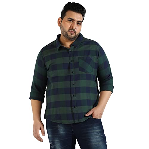 Image of CAHOOT Instafab Plus Men's Button Up Regular Fit Shirt for Casual Wear | Modern Clothing Shirt Crafted with Regular Sleeve, Comfort Fit & High-Performance for Everyday Wear