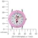 Disney Minnie Mouse Kids' Bezel Stainless Steel Time Teacher Analog Nylon Strap Watch