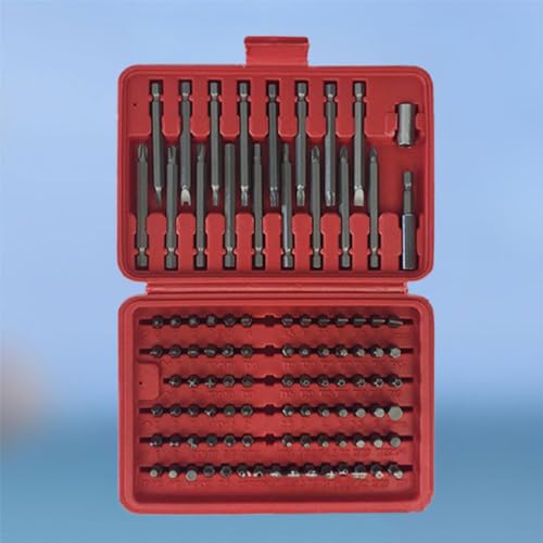Ensemble d'embouts étoile 98 pièces en métal rouge résistant - 6
