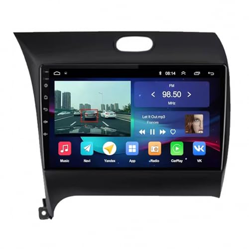 Radio de coche Android Auto para Kia Cerato viajes familiares con música y mapas GPS