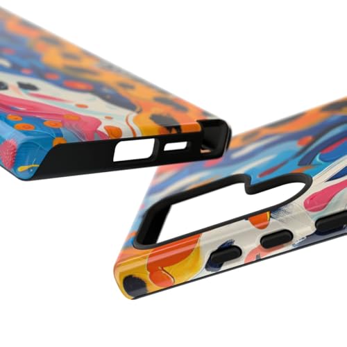 Coque Samsung S24 Ultra zèbre multicolore rigide et brillante antichoc - 3