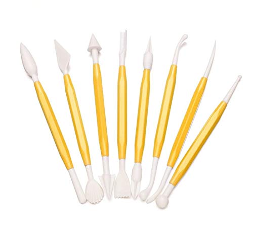 Image of Art Ranger Clay Modelling Tools or Baking Tool Set (Yellow) - 11 Pc