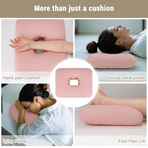Donut Pillow for Bed Sores Tailbone Pain Relief Cushion, Cotton Butt Donut Cushion Breathable for Hemorrhoid, Pregnancy, Prostate and Surgery, Sitting Pressure Relief for Home, Office, Car