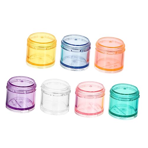 EXAOMBLE Pillendose Für Medikamente Abnehmbarer Organizer Mit Sieben Fächern Tragbare Tablettenbox Für Unterwegs Für Vitamine Und Fischöl Zufälliger Stil