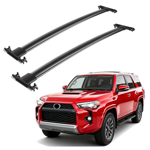 Roof Rack Cross Bars Fit for Toyota 4Runner 2010-2024 220LBS Aluminum Crossbar for Rooftop Cargo Kayak Snow Board Bicycle Luggage Rack Transport