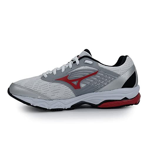 Tênis de Corrida Mizuno Dynasty 3 Masculino, 111-Branco/Vermelho, 40