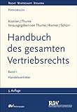 Handbuch des gesamten Vertriebsrechts, Band 1: Handelsvertreter (Recht Wirtschaft Steuern - Handbuch)