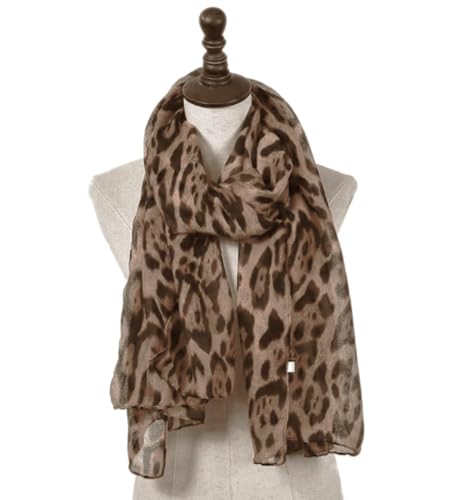 Secret for Longevity Extra Large Long Sheer Black Brown Tan Camel Khaki Latte Ocelot Leopard Cheetah Animal Print Scarf Wrap Shawl Pashmina Sarong 35" x 70" inches2