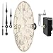 OTYMIOW 6 Pieces Quartz Clock Movement Replacement Clock Hands and Motor Kit Clock Mechanism Battery Operated, Hooks and 6 Different Pairs of Hands Clock Repair Parts Replacement (13 mm/ 0.51 Inches)
