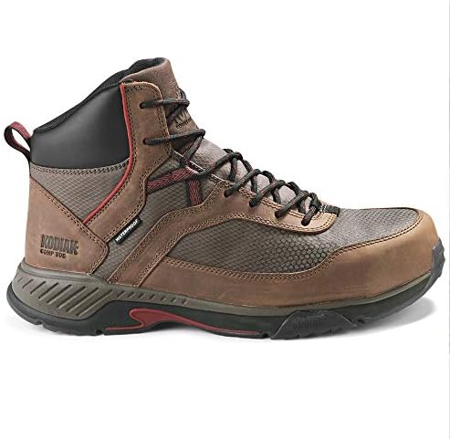 Kodiak Men's MKT1 QuadCap Composite Toe Waterproof Industrial Boot, Dark Brown/Red, 11 | Image 6