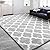Kimeesky Geometric Shag Modern Area Rug for Living Room Bedroom, 4x6 Distressed Moroccan Fluffy Rug Indoor Carpet for Kids Nursery Bedside Room Decor, Memory Foam Super Soft Shaggy Rugs, Grey/White