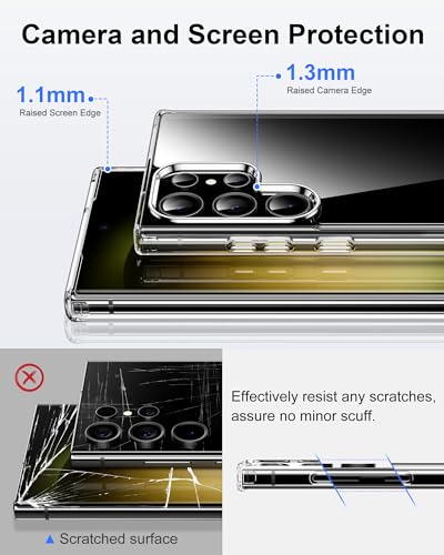 Image of HOOMIL Clear Case for Samsung Galaxy S23 Ultra, Anti-Yellowing