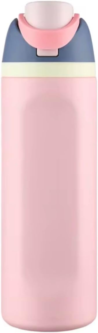 Insulated Stainless Steel water Bottle with Straw, BPA-Free, Leak Proof, Reusable, for Sports, Modern Style Matte Black 28 oz