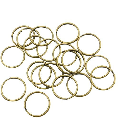 KUKU Workshop Double Round Ring Double Ring (Antique Gold, Outer Diameter 1.2 inches (30 mm))