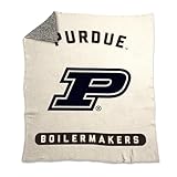 Logo Brands NCAA Purdue Boilermakers Prime Luxe Dreams Blanket -Ultra-Soft Prime Luxe Dreams Fleece – 60” x 70” – Team Color Logo – Cozy Plush Blanket for Tailgating, Couch, or Game Day