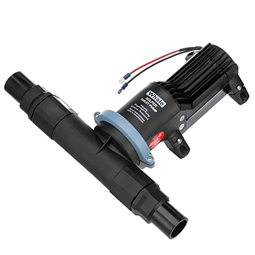Whale BP2552B Gulper Toilet Pump, For Holding Tank Electric Pump-Out/Discharge, 12V, 1 ½-Inch Discharge Ports, Rotating Head