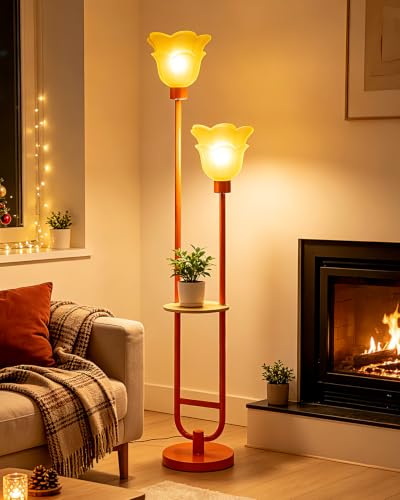Image of Lightdot Globe Floor Lamp with LED Bulbs Included, Dimmable Floor Lamps,Unique Modern Standing Tall Lamp for Bedroom Living Room /Sofa Beside /Corner Decor-Gold