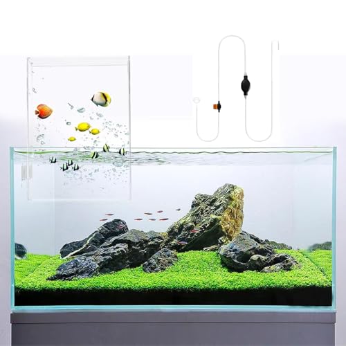 Bubble Magus 2 in 1 Negative Pressure Aquarium Fish Tank with Drip Acclimation Kit for Saltwater and...