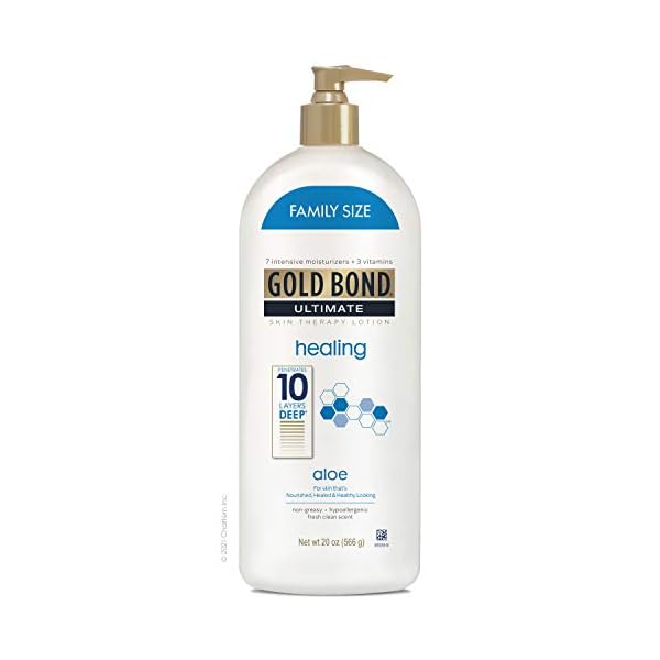 Gold Bond Healing Hydrating Lotion, 20 oz., With Aloe, Moisturizes, Immediate 24-Hour Hydration
