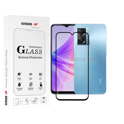 Image of ScreenUp Tempered Glass For Oppo K10 5G - Ultra Clear, 9H Scratch Resistant, Full Coverage, Easy Install Screen Protector