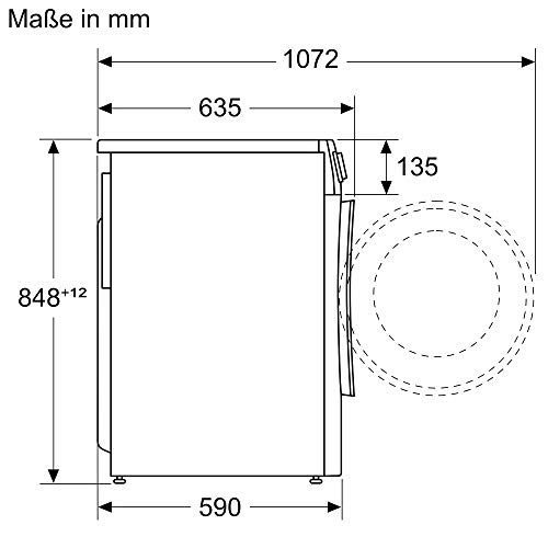 Bosch WNG24440 Serie 6 Waschtrockner, 9 kg Waschen und 6 kg Trocknen, 1400 UpM,AutoDry optimale, Fleckenautomatik entfernt 4 Fleckenarten, EcoSilence Drive leiser und effizienter Motor, Weiß – Bild 8