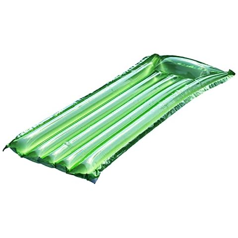 Swim Central Inflatable Reflective Sun Tanner Pool Float - 72" - Green Cover