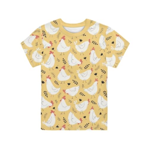 Image of Novelty 3D Graphic T Shirts for Kids Crew Neck Funny Animal Print Short Sleeve Girls Tshirts 3-16 Years