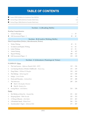 Oswaal CBSE & NCERT One for All Class 12 English Core (For 2026 Exam)