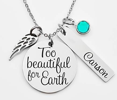 Buy Engraved Memorial necklace, too 