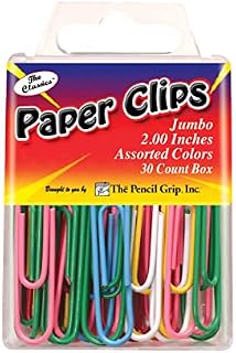The Pencil Grip Jumbo Paperclips 2-inch, Multi-Colour, 2.11 x 5.72 x 9.15 cm