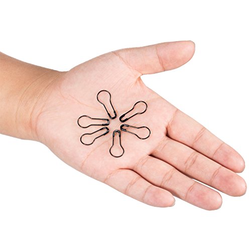 Hestya 500 Pieces Hang Tag String 500 Pieces Black Pins 6.6 Inch Clothes Tags Plastic Fastener Black Price Tag Nylon Strings And 0.8 Inch Metal Ground Pins Pear-Shaped Pin Clothes Tag Pins #TOP4