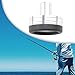 Aymzbd Fishing Rod Butt End Rod Butt Cap Fishing Rod Butt Fishing Rod Butt Cap for Light Handle Set Repair Component Pond Fishing, Argent
