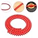 JCFANTS 78 inch Flexible Curve Template, Woodworking Profiling Strip, Professional Contour Flexible Curve Tool Ideal for Wood Curve Pattern Making Tools, Router Template (Red)