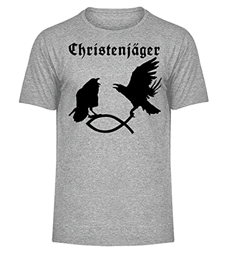 T-Shirt Hugin et Munin Odins Raben pour Homme Chiné XXL