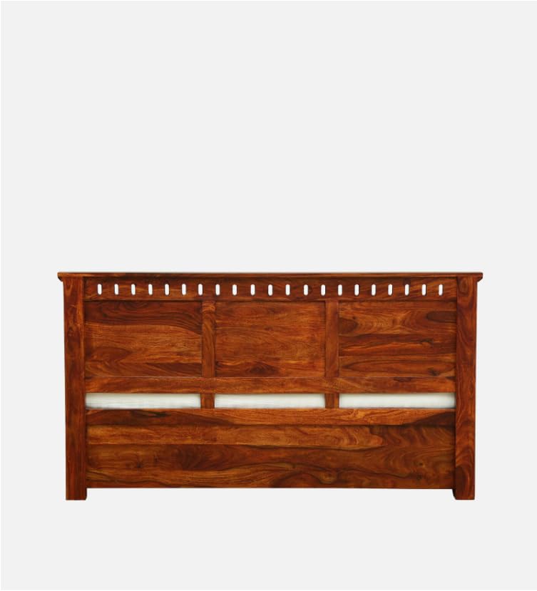 Image of Solid Sheesham Wood Bed Wooden Dreamy Nights Bed for Bedroom and Home Furniture | (Storage Bed -2)