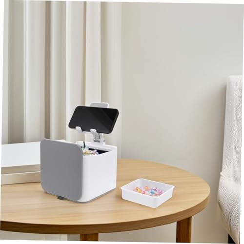 Mini caneca de basura portátil con soporte para teléfono miniatura 7