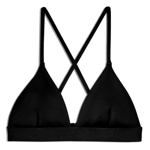 KNIX Kt Triangle Bikini Top - Bikini Top for Teens - UPF 50+ Fabric, Removable Cups, Machine Washable