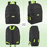 Trail maker Color Block Backpacks for School Boys and Girls, 15 Inch Two Tone Colorful Small Travel Backpack for Kids (Black) - Image 4