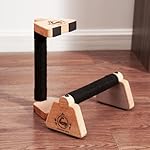 Push Up Stand, 2 PCS Wood Parallettes Bars, 9" Wooden Calisthenics Equipment, Handstand Blocks and Pushup Handles for Handle Stands Grip Strength Training, Planks Calisthenics - Image 2