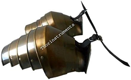 THOR INSTRUMENTS Collectible Gothic Spaulder German Shoulder Brass Antique Finish RECREATIVE Item Rustic Vintage Home Decor Gifts