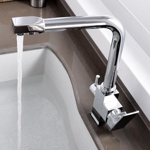 Robinet cuisine 3 voies laiton pour supprimer les carafes filtrantes
