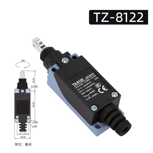 Micro interrupteur fin de course TZ-8122 étanche à roue inox durable - 2