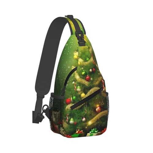 Bolso cruzado casual negro para hombres y mujeres miniatura 2