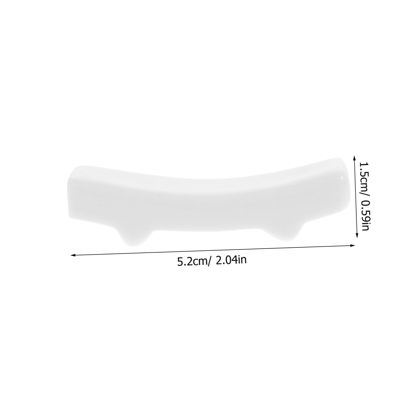 GRIRIW 6pcs Spoons Rests Holders White Restaurant Chopstick Holder Spoon Holder Ceramics Desktop Decorative Fork Rest