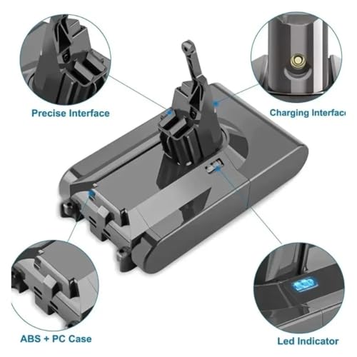 Batería para Dyson V8 repara problemas de autonomía SV10 6