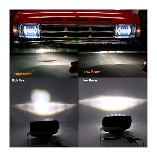 Feux de croisement Cherokee XJ bloc optique avant LED rectangulaire DRL