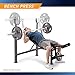 Marcy Competitor Adjustable Olympic Weight Bench with Leg Developer for Weight Lifting and Strength Training CB-729, Black