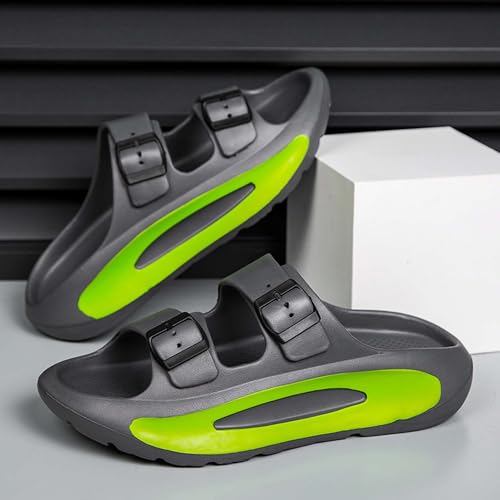 Unisex Breathable Hollow Sandals with Arch Support Non Slip Sole Lightweight Walking Shoes for Leisure Outdoor Beach(Green,6/6.5)3