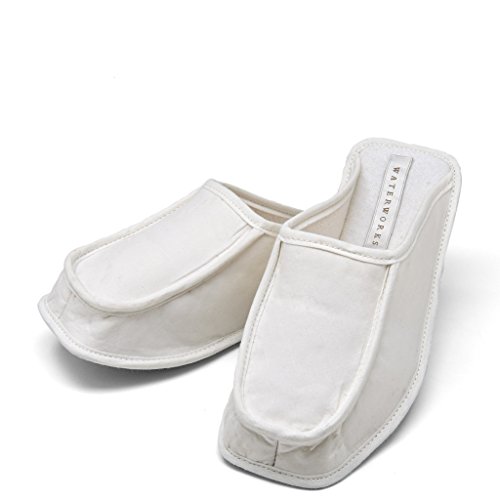 Waterworks Saratoga Unisex Slippers Large in White