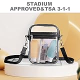 Aucuu Clear Crossbody Bag, Stadium Approved Clear Purse Bag With Adjustable Shoulder Strap, Transparent Shoulder Bag for Concerts Sports Events Festival（Large） - Image 6